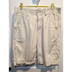 Lucky Brand Men's Khaki Tan Shorts 100% Cotton In Size 30